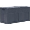 Záhradný úložný box čierny 320 l