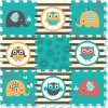 SUN TA TOYS Pěnové puzzle Sovičky a sloni (29x29)