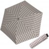 DOPPLER Fiber Havanna Denver Beige - dámský skládací deštník hnědá 722365DR01