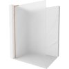 Mexen Kioto L sprchová zástěna Walk-in 90 x 200 cm, matné sklo, kartáčovaná měď - 800-090-103-65-30