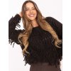 Factory Dámsky boho sveter s strapcami – rôzne farby, UNI Farba: Čokoládová, Veľkosť: UNI