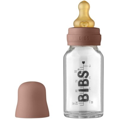 BIBS Baby Glass Bottle 110 ml dojčenská fľaša Woodchuck 110 ml