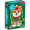 Mudpuppy Puzzle Vianončný pes Corgi s vôňou čečiny 48 dielikov