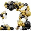 Balónová girlanda zlatá, čierna a biela Balóny zlaté, čierne – sada 144 ks CAKE
