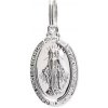 Prívesok: Zázračná medaila Panny Márie - strieborný - bez krabičky