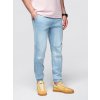 Ombre Men's JOGGERS denim pants with wash effect - light blue biela | svetlomodrá | ružová XXL Ombre 5907064513062