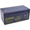 Olověný akumulátor Long 12V 3Ah F1