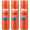 Gillette Fusion 5 Ultra Moisturising gél 3x200 ml