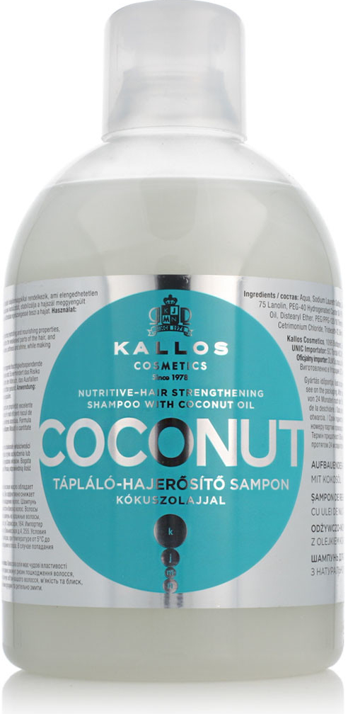 Kallos Coconut posilňujúci šampón na vlasy 1000 ml