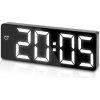 E-CLOCK GH0712L Digitálny budík čierny s bielym svetlom