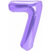 Party Narodeninový balón číslo 7 fialový, 100 cm