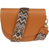 NovaKabelka.sk Ramona Camel s prídavným popruhom IV kožená talianska crossbody kabelka camel