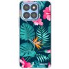 Picasee silikónový prehľadný obal pre Honor X8b - Pink Monstera