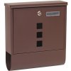Poštová schránka BK.210.HM, 300 × 335 × 100 mm, oceľ, hnedá, BK.210.HM