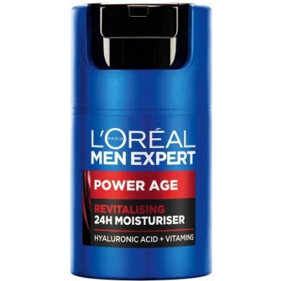 L'Oréal Paris Men Expert Power Age 24H Moisturiser revitalizačný a hydratačný pleťový krém 50 ml pre mužov