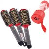 CHI Ceramic Round Boar Brushes Stylist Kit Šedá