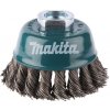 Makita D-24131 miskovitý kartáč z ocelového drátu,splétaný drát 0,5mm,75mm