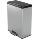 Curver DECO BIN DUO 26L+26L Odpadkový kôš 48,6 x 31,6 x 61,5 cm strieborný 01129-C70