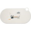 TIAKI Aston jazvečík silikónová podložka pod misku - D 50 x Š 25 cm