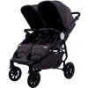 Baby Monsters Easy Twin 4 Ultra úzky kočík pre dvojičky (šírka 65 cm), čierny