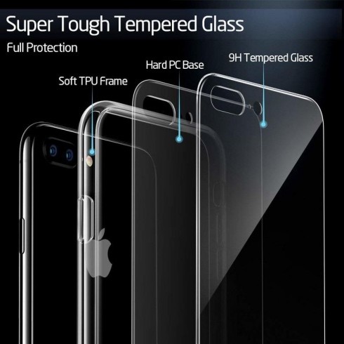 Púzdro ESR Mimic Tempered Glass Case iPhone 7 Plus/8 Plus - Clear