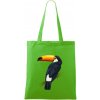Tukan kreslený - Taška bavlnená - 42 x 38 cm ( Apple Green )