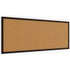ALLboards Korková tabule 100x40 cm lakovaný dřevěný rám ČERNÝ TK104BK