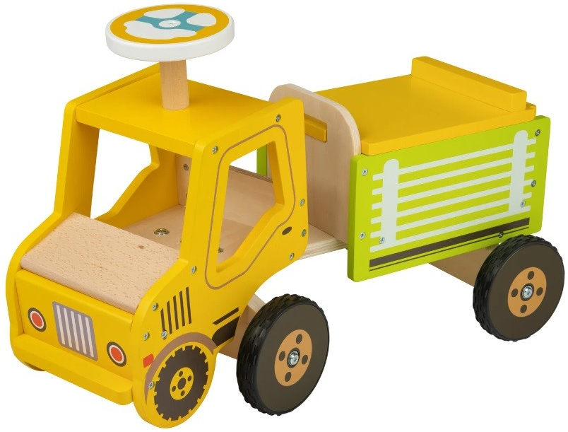 KidLand Ride-On Traktor žlté