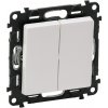 LEGRAND Spínač striedavý dvojitý Valena Life 752108 R6+6 biely