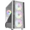 Cooler Master MasterBox 600 White desktop PC skrinka biela 4 predinštalované LED ventilátory, bočné okno, prachový filter; MB600-WGNN-S00
