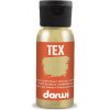 Darwi TEX Farba na textil 100050050 metalická zlatá 50 ml