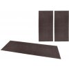 Najkoberce Spálňová sada kobercov PURE Velours antracitová Sada: 70x140 cm (2 ks) a 70x240 cm (1 ks)