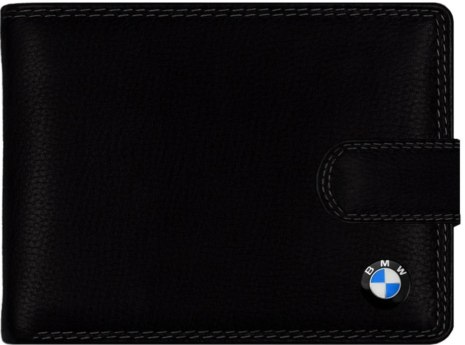 Kožená peňaženka BMW pánska s ochranou proti zneužitiu kariet RFID bezpečnostná