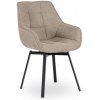 JAKS Otočná jedálenská stolička béžová látka Luna 2