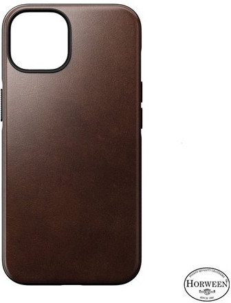 Nomad Modern Leather Case Magsafe Horween iPhone 14 - Rustic hnedé