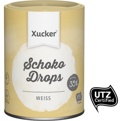 Xucker Chocolate Drops bielá čokoláda 200g