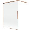 Mexen Rox sprchová zástena 2-krídlová posuvná 120 x 150 cm, transparentná, ružové zlato - 8C9-120-003-60-00