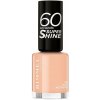 Rimmel London RIMMEL Super Shine 60 Seconds, lak na nehty 401 Nude Nostalgia, 8 ml, 401 Nude Nos.