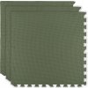 Penová podložka HUMBI 180 × 60 cm – veľké vodoodolné puzzle, bezpečné, 3 ks, khaki