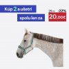 FOUGANZA Jazdecká ohlávka pre koňa zelená eukalyptová FS