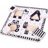 Bigjigs Toys Drevené vkladacie puzzle čiernobiele tvary 1