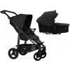TFK Mono4 2v1 Black Combi carrycot + Seat unit Nenafukovacie kolesá (s výplňou) Hlboká vanička Anthracite with Red Higlights