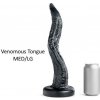 Mr. Hankey’s Toys Venomous Tongue MED/LG, prémiové silikónové dildo s Vac-U-Lock 36,8 x 2,4–7,2 cm