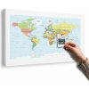 Obraz na korku klasická mapa s bielym okrajom