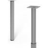 Walteco Nábytková noha priemer 30mm, výškovo nastaviteľná 300-500mm, sivá , 50396