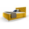 Wilsondo Čalúnená boxspring posteľ Guliette s matracom 120x200 - žltá
