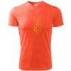 Volejbal zlatá - Pánske tričko Fantasy športové - 3XL ( Neónová oranžová )
