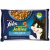 Felix Sensations Jellies losos a treska v želé 4 x 85 g