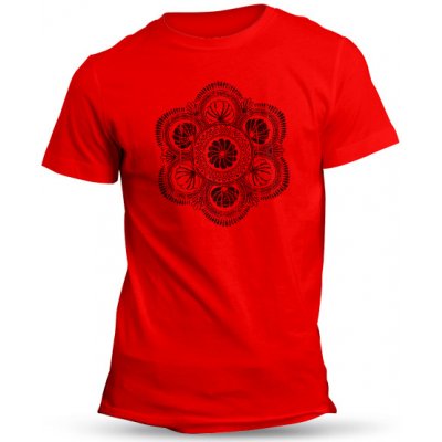 Valach Folklórne tričko folklórny kruh retro červené