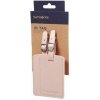 Samsonite Rectangle Luggage Tag 2 ks 121307-1041 Pink
